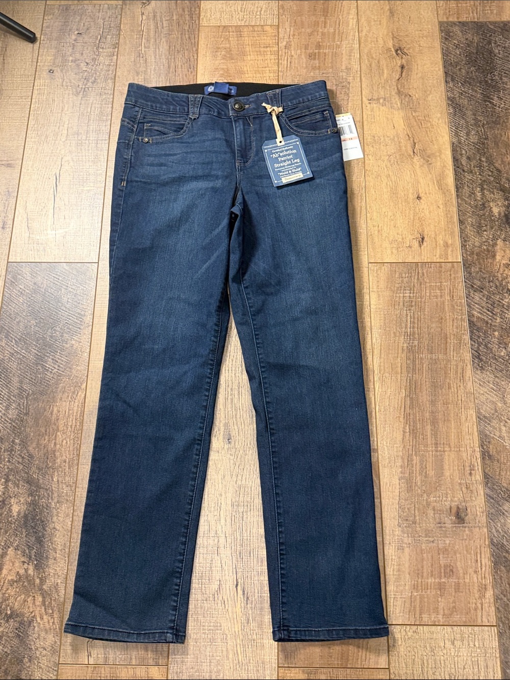 Democracy Ab Solution Patriot Straight Leg Jeans Mold & Hold Size 10 NWT